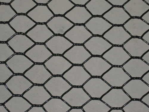 Vinyl Coated Chicken Mesh in Black Color