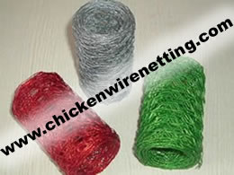 Enameled Floral Wire Netting